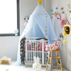 Dreamy Star Crown Baby Bed Canopy for Photo Props