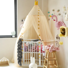 Dreamy Star Crown Baby Bed Canopy for Photo Props