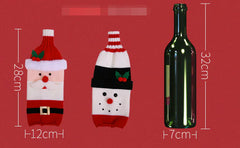 Christmas Wine Bottle Covers