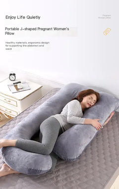 Pregnancy Pillow with Crystal Velvet Cover