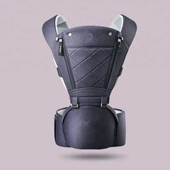 Baby Carrier with Bass Bear Hip Seat for Front Carry