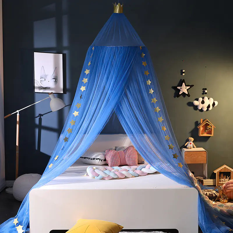 Dreamy Star Crown Baby Bed Canopy for Photo Props