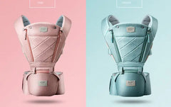 Baby Carrier with Bass Bear Hip Seat for Front Carry